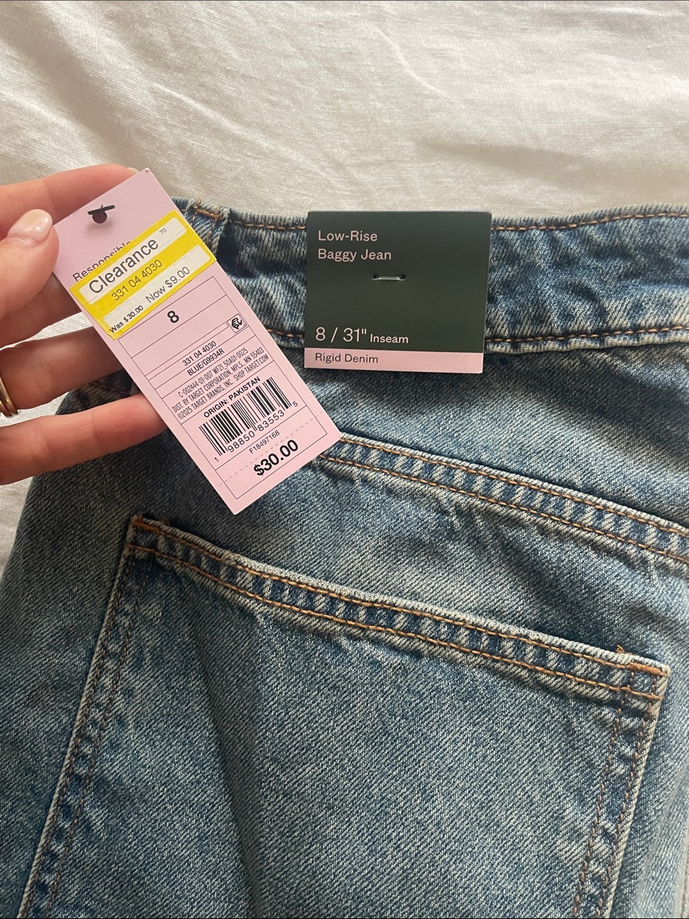Wild fable low-rise baggy jean with cargo pocket - Picture 2 of 4